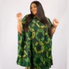 Lavishly Embellished Amaka Dress In Lemon And Green