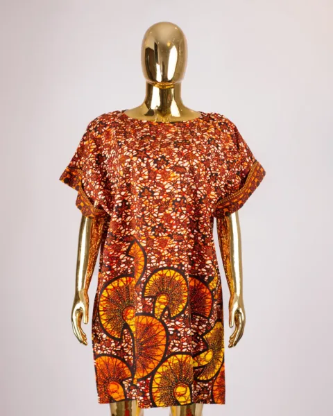 Well-Embellished Oluwatoyin Dress In Coral Mix