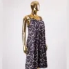 Softly Stoned Toun Dress - Navy And Peach Mix