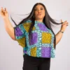 Fully Embellished Iyanu Bubu Top - Mixed Colors