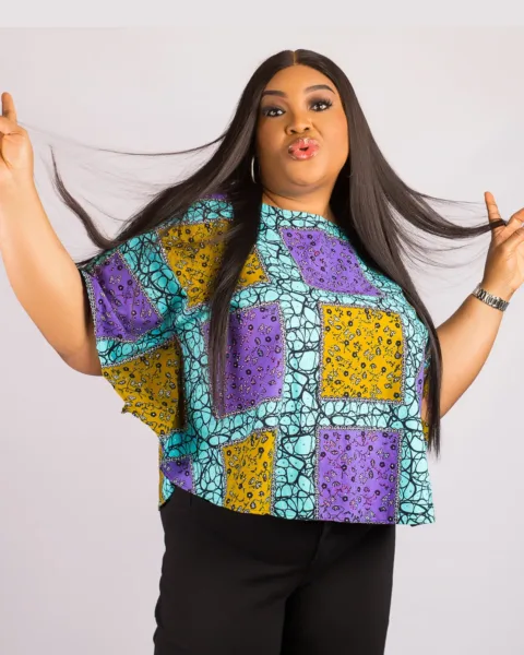 Fully Embellished Iyanu Bubu Top - Mixed Colors