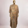 Lavishly Embellished Hallie Shirt Dress Bubu In Nude Mix