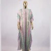 Hand Embellished Hallie Shirt Dress Bubu In Lilac Mix