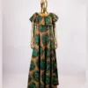 Heavily Embellished Gabby Dress - Coffee Mix (Fully Lined)