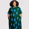 Stoned Oluwatoyin Dress (Green And Blue Mix)