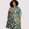 Stoned Oluwatoyin Dress (Blue And Gold Mix)