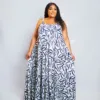 Embellished Toun Dress (Black And White Mix)